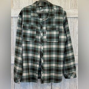 All in Motion Men's Green Plaid Shirt Sz XXL NWT